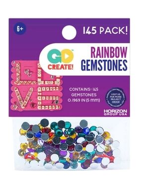 🌴10 For $25🌴♡Rainbow Gemstones 145-Pack